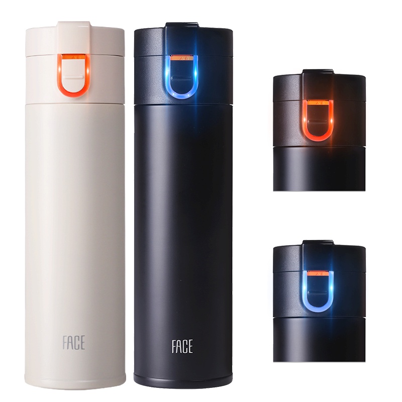 Face智能保温杯男女士学生个性简约杯子时尚创意潮流便携水杯