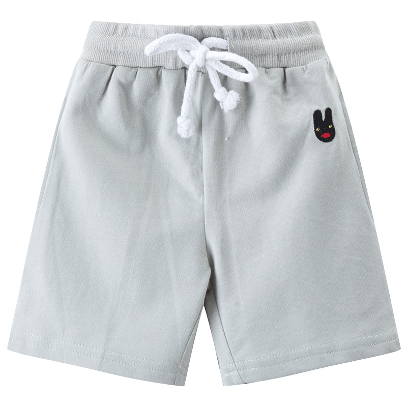 I.K童装中小童绣小兔子针织短裤 男童短裤 夏装 薄款