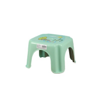 茶花印花母婴幼儿童凳子塑料凳正方形小凳子板凳 0811(绿色)