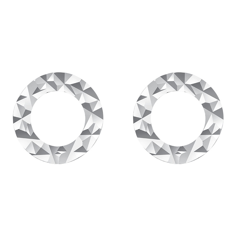 周大福Y时代时尚PT950铂金耳钉PT161124