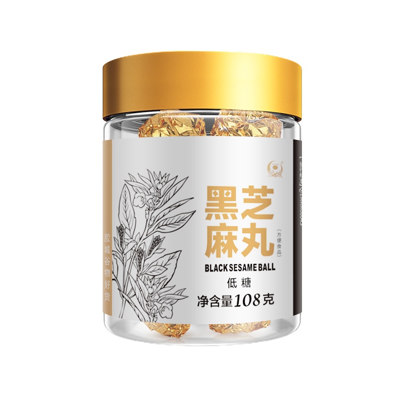 胶城黑芝麻丸无蔗糖手工即食正品108g