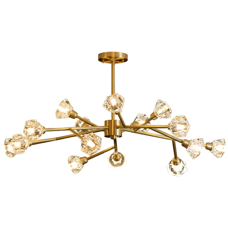 雷士照明NVC 全铜吊灯 客厅卧室书房餐厅吊灯 魔豆分子灯 北欧网红ins风格创意现代简约轻奢水晶吊灯 测试商品