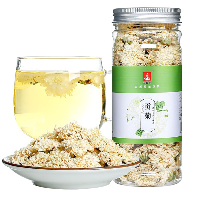 溢香醇菊花茶新花野胎菊花黄山贡菊30g/罐干花白菊花花茶叶可搭配枸杞