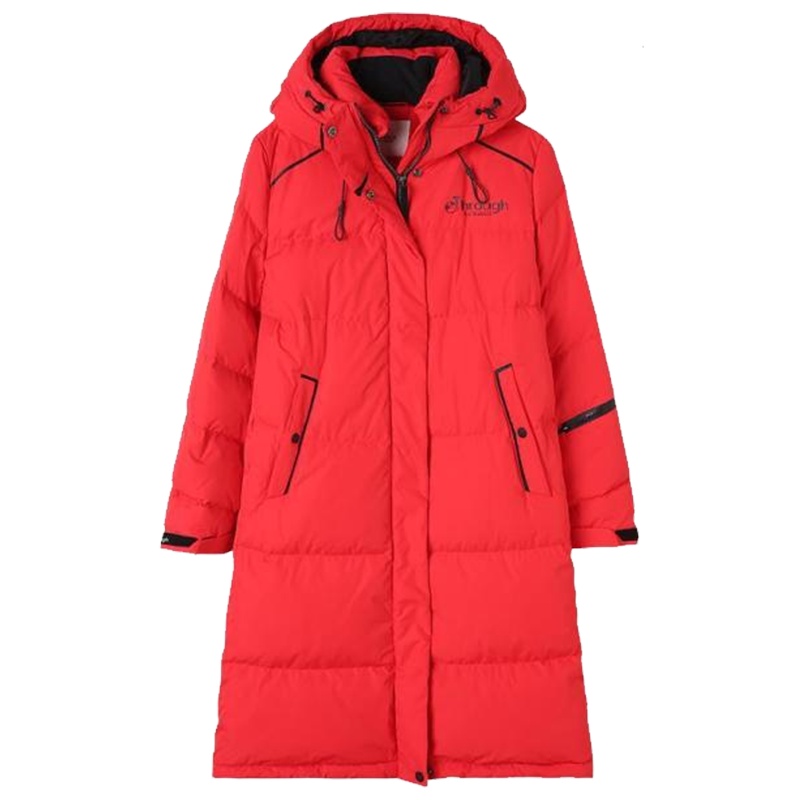 拉贝缇鹅绒服女装2019冬季新款韩版时尚中长款黑色大鹅羽绒服外套60006940