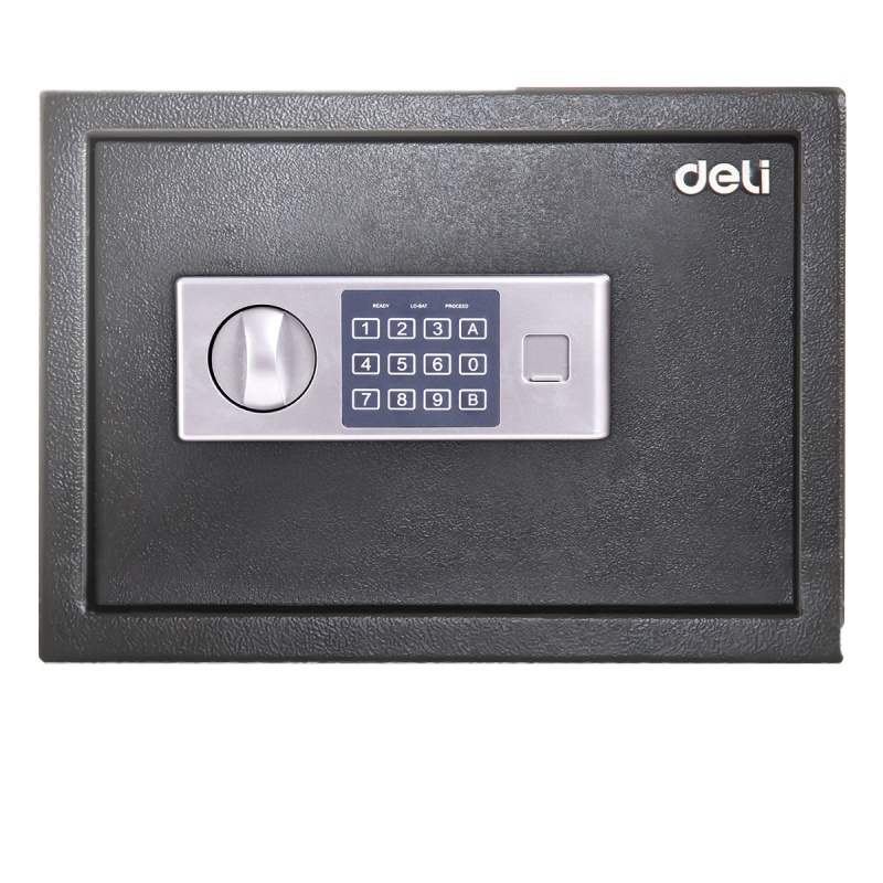 得力 DELI锐剑电子密码保管箱 全钢防盗 92620