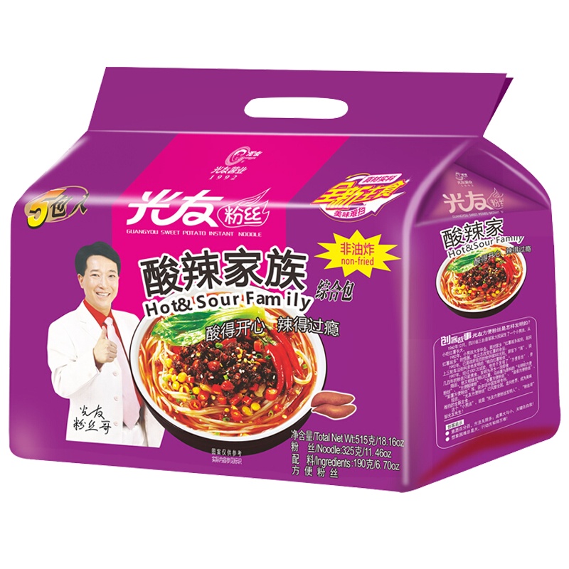 光友 酸辣家族5口味装组合装 105g*5袋/ 包