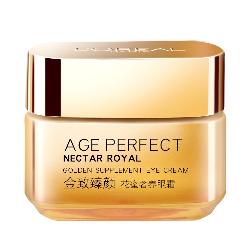 欧莱雅金致臻颜花蜜奢养眼霜15ml保湿补水眼部滋养紧致淡纹补水去熬夜眼霜