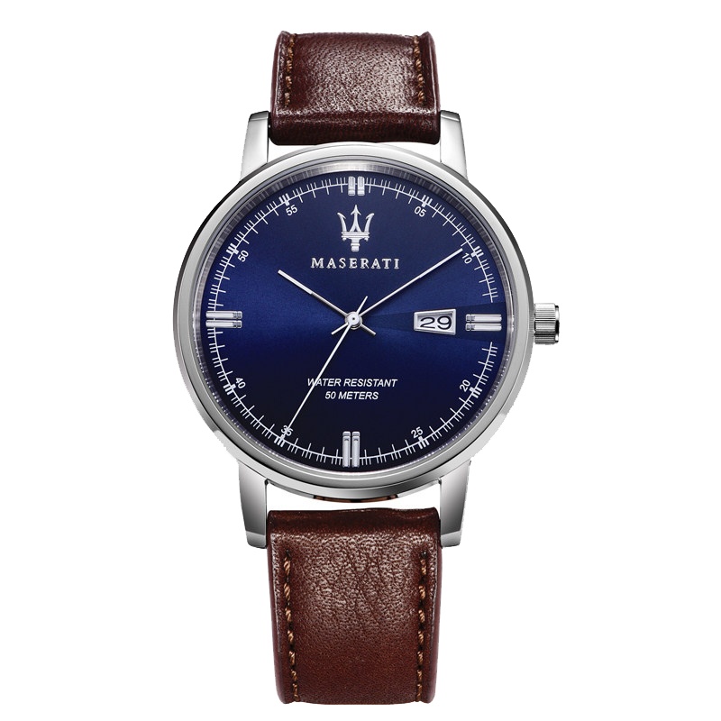 玛莎拉蒂MASERATI男表 休闲防水手表男皮带复古石英表R8851130003