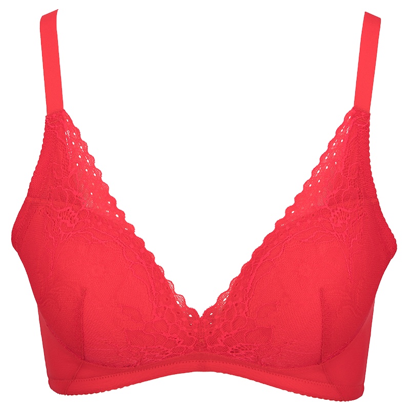 古今小胸聚拢无钢圈舒适性感蕾丝深V文胸罩内衣女0K8118