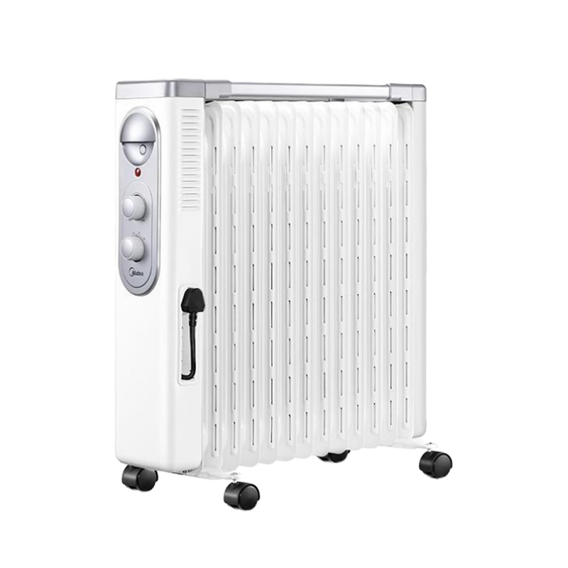 美的 NY2513-16FW取暖器 油酊 功率2200W定时功能油汀取暖器电暖器客厅加湿功能;倾倒断电;防水功能