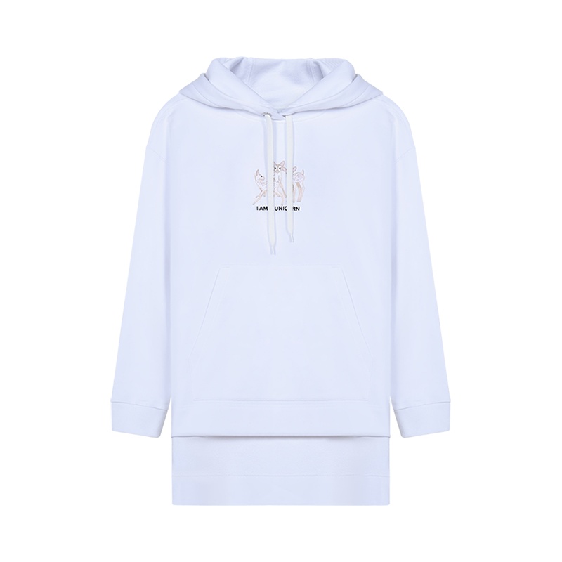 博柏利 BURBERRY 女款 棉质宽松版连帽卫衣运动衫80432261