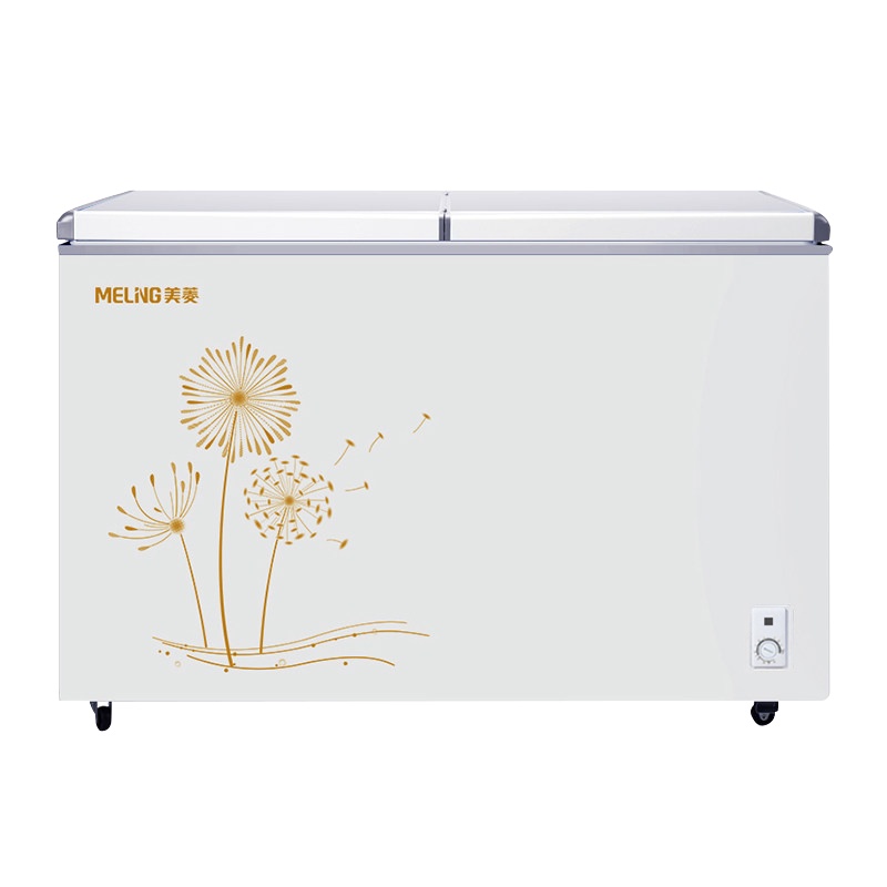 美菱(MELING) 278升 卧式冷柜 家用冰柜商用保鲜柜 双温冰柜自营 蝴蝶门冰箱柜 BCD-278AZ