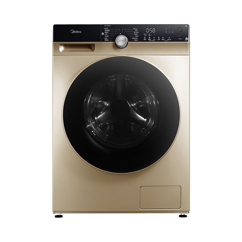 美的(Midea)10KG滚筒洗衣机 真丝柔洗 蒸汽洗 直驱变频电机 智能家电WIFI操控MG100KQ5