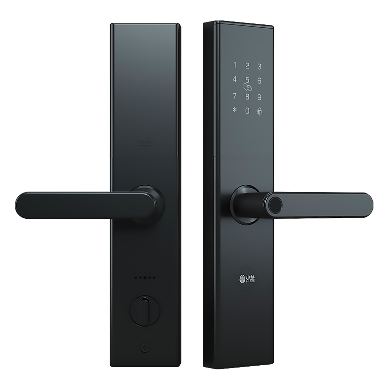 小益指纹锁E205家用防盗门 智能密码锁 电子锁刷卡锁 公寓通用型