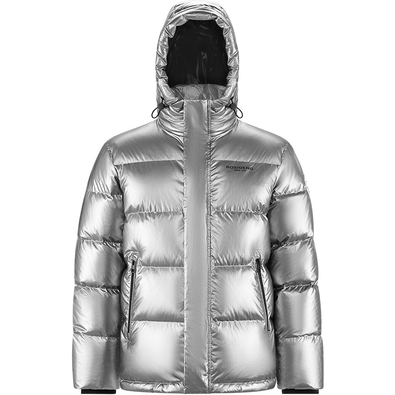 波司登男款羽绒服2021新款泡芙亮面保暖连帽外套