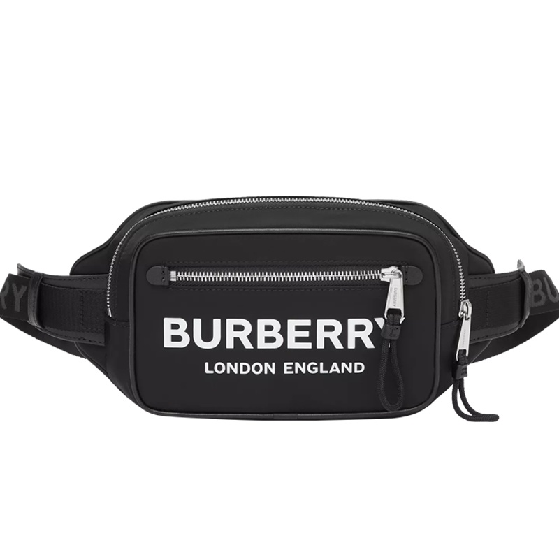 【预定】BURBERRY/博柏利 徽标印花 ECONYL? 腰包 24*5*15CM织物\人造革