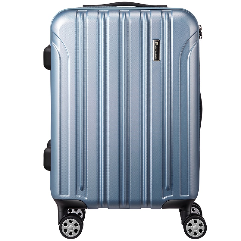 经典磨砂拉链万向轮竖纹男女通用拉杆箱