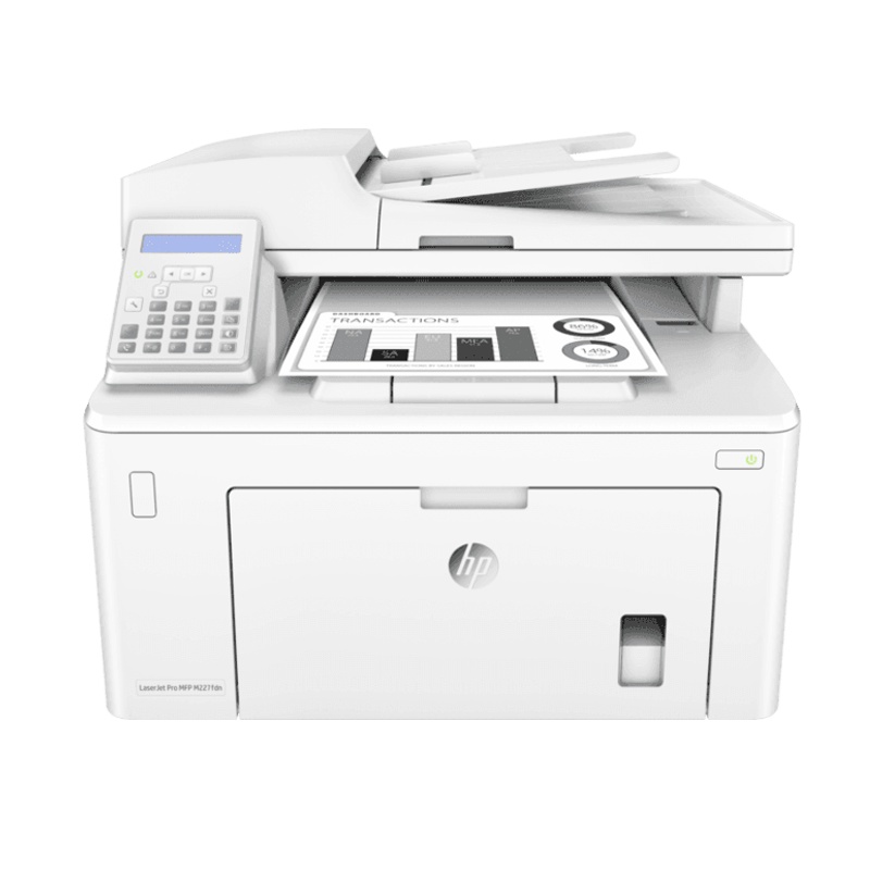 惠普HP LaserJet Pro MFP M227fdn A4黑白激光打印机一体机自动双面高速办公 打印复印扫描传真