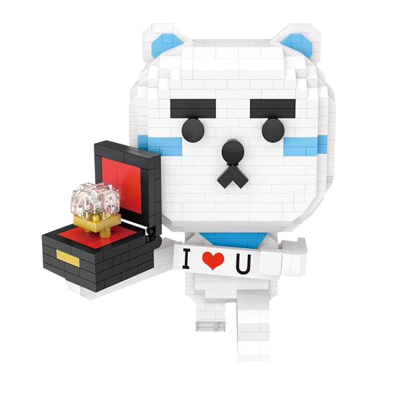 LOZ俐智小颗粒积木同道大叔正版十二星座模型益智玩具礼品9106摩羯座