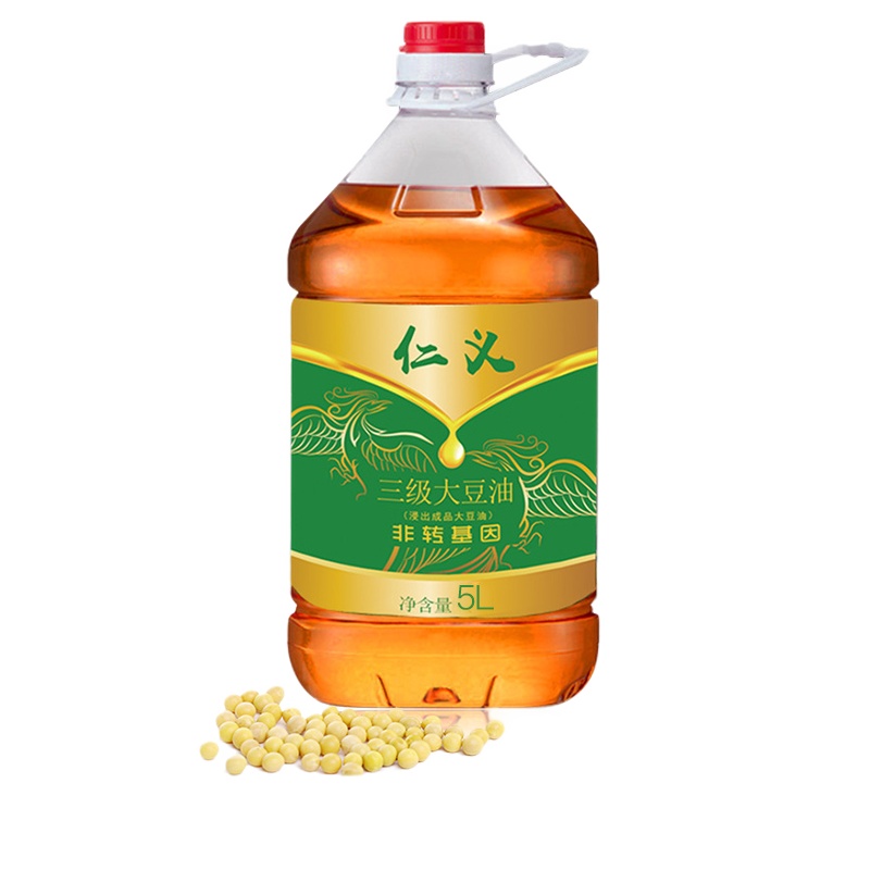 仁义非转基因三级大豆油5L 东北绿色食品食用油