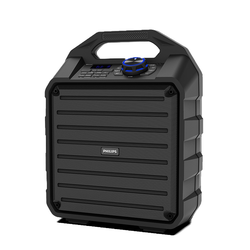 飞利浦SD70S音响户外广场舞拉杆超大功率音量重低音专业乐器移动便携式蓝牙带无线话筒家用K歌教学主播演出直播音箱设备播放