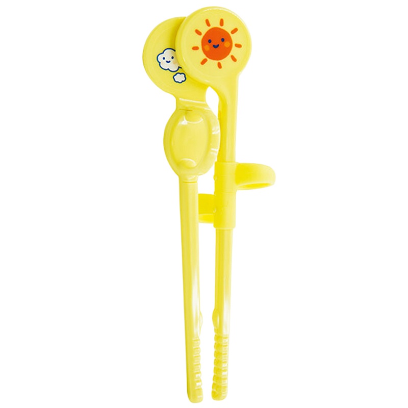 贝亲(PIGEON)儿童餐具 婴幼儿学习训练筷子 左手黄色18094