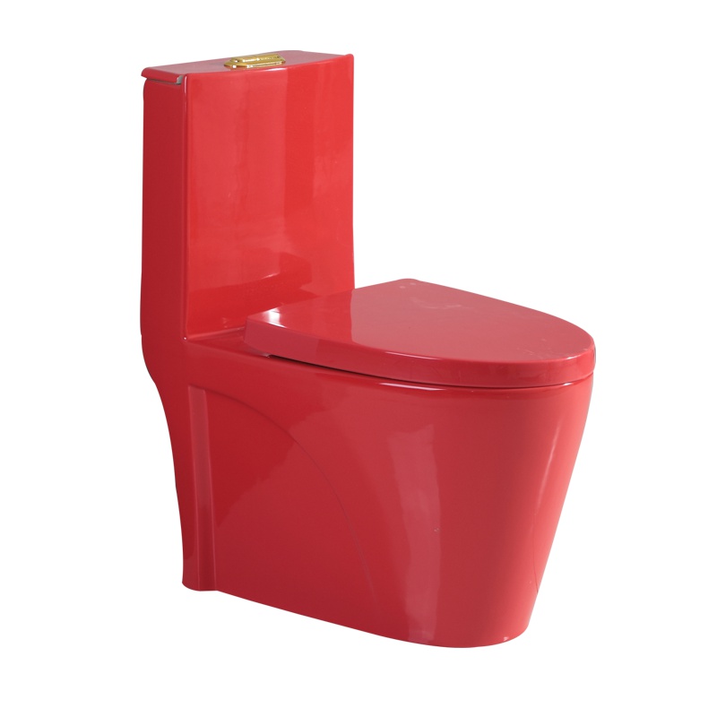 露泊雅卫浴陶瓷糖果色马桶防臭坐便器彩色座便器