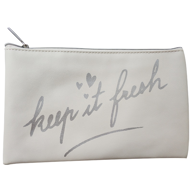 馥蕾诗(FRESH) 白色银字皮质化妆包