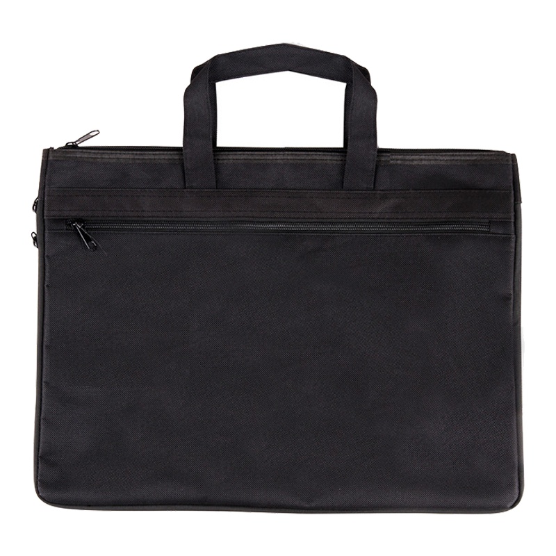 得力(deli)5500手提拉链袋 帆布手提袋 资料文件袋 档案袋 公文包 公文袋 拉边袋 公务事务包