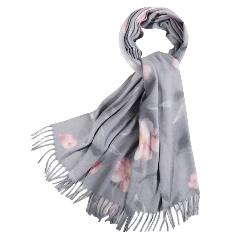 上海故事超大披肩外搭斗篷两用仿羊毛羊绒围巾女秋冬季配裙子披巾礼盒装