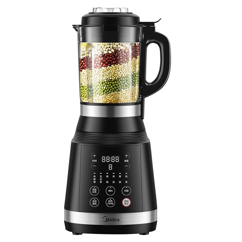 美的(Midea)破壁机家用高温熬煮加热破壁料理机绞肉馅多功能榨汁宝宝辅食豆浆智能破壁料理机PB10Easy203