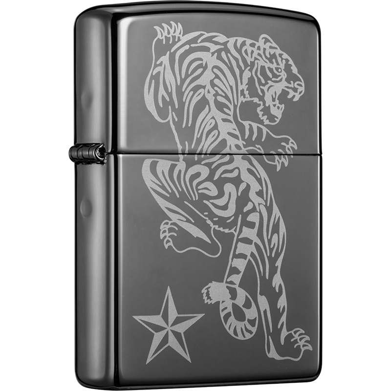 zippo芝宝打火机美国原装ZIPPO之宝防风煤油打火机独行虎150-C-000001