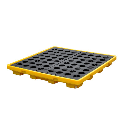 永格化学品防渗漏托盘油桶防漏化学品接油盘四桶装130*130*15cm