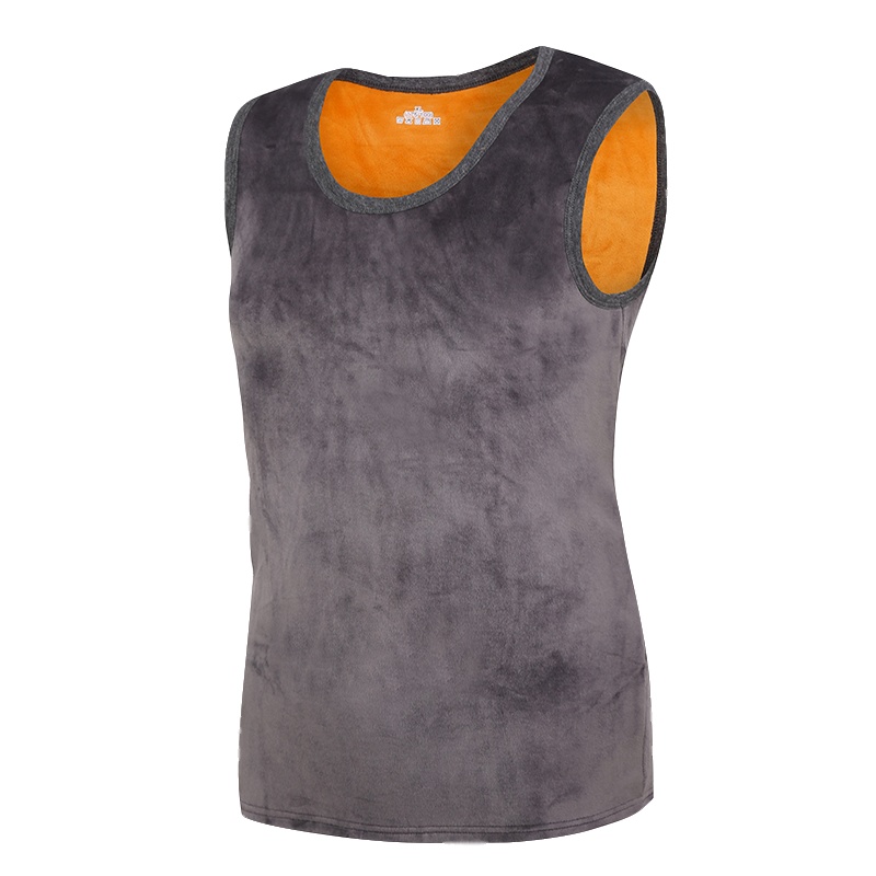 冬季男士保暖背心紧身内衣加绒加厚大码修身贴身运动打底青年马甲 串得起