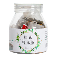 雅丽百花缘 桂花乌龙茶30g(10包*3g)瓶装 桂花 铁观音 组合花茶三角包袋泡茶 甘草茶