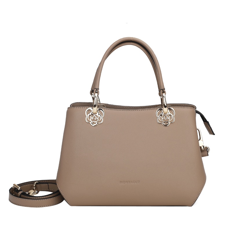 梦特娇女包气质简约宫廷复古优雅手提大包妈妈包时尚单肩斜挎包女