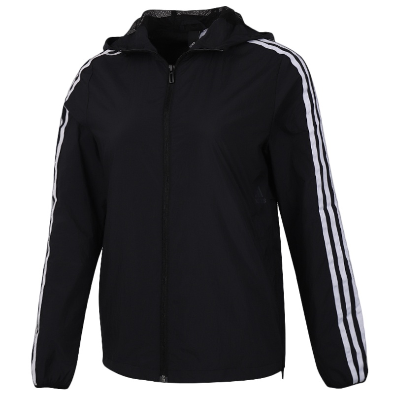 阿迪达斯外套女装2020新款运动服上衣连帽防风衣外套GF0188