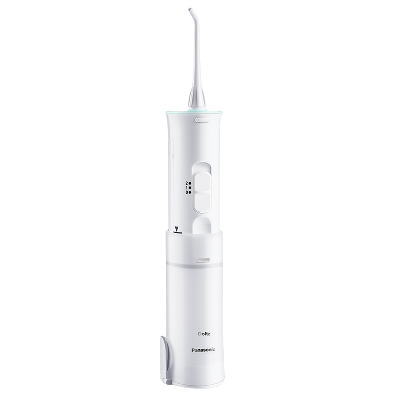 松下(Panasonic)电动冲牙器便携式水牙线冲洗口腔清洁洗牙器干电池式家用便携式清洁牙垢全身水洗EW-MDJ1A