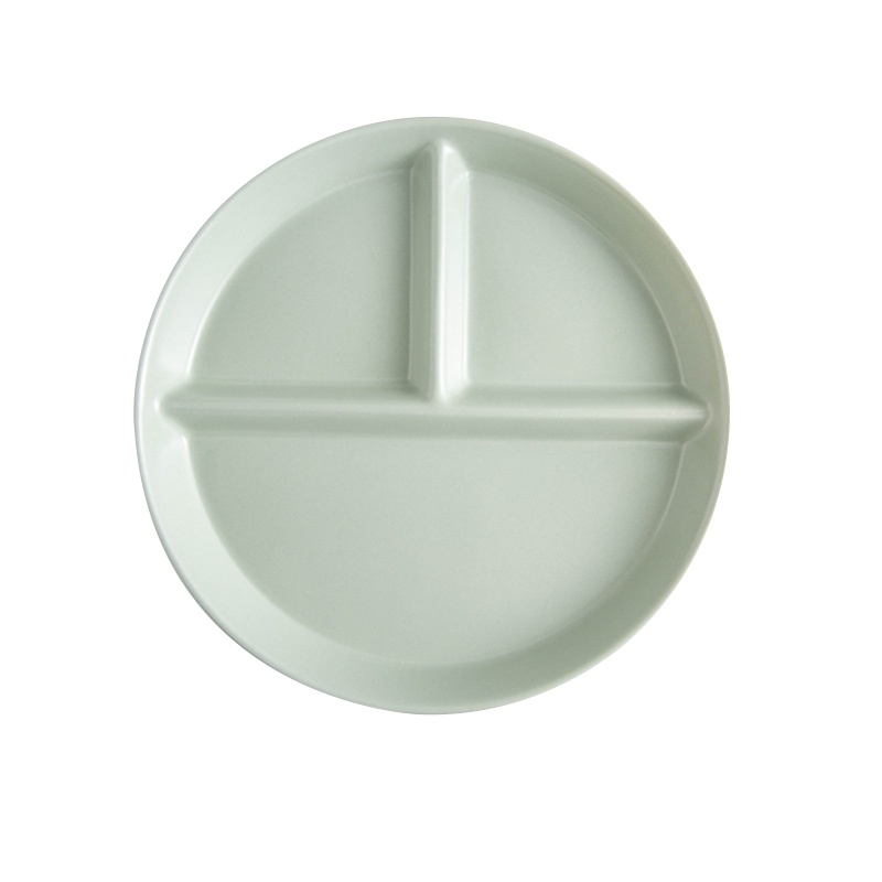 是尚 陶瓷三格盘 色釉分格盘