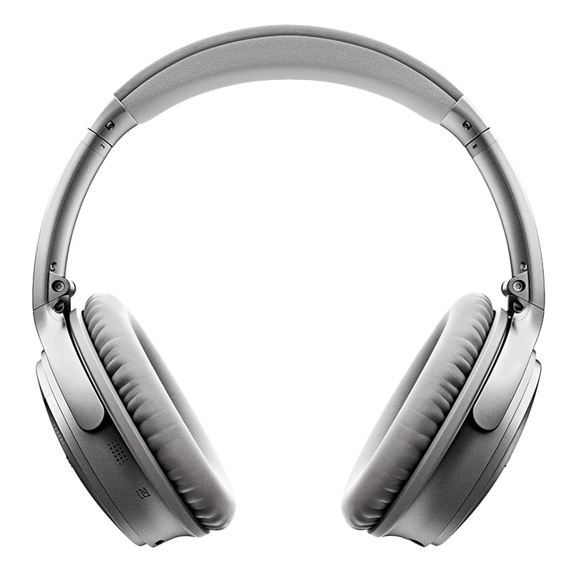 BOSE QuietComfort 35 头戴式无线蓝牙耳机有源消噪耳机 QC35银色通用