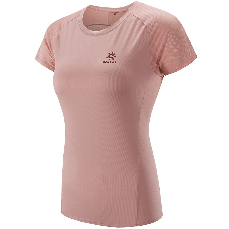 凯乐石Kailas 速干T恤衣服女士薄款夏 户外运动服t恤运动户外休闲衣裤 智能冰感短袖功能T恤