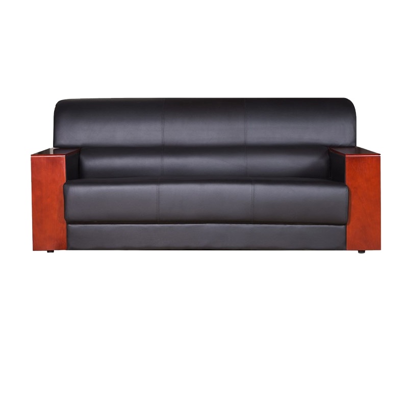 卡里鳄皮质沙发KLE—SF07办公室会客接待沙发茶几组合