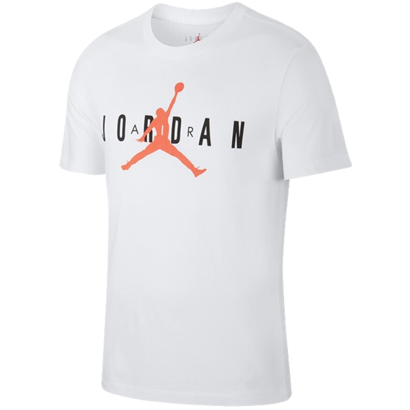 NIKE耐克AJ白T恤男篮球飞人LOGO运动短袖CK4213-100