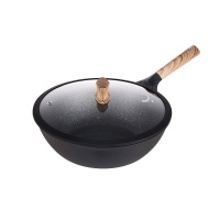 欢喜系列不粘炒锅 HXC-L-C002 麦饭石节能环保持久耐用不粘锅 (单位:个)
