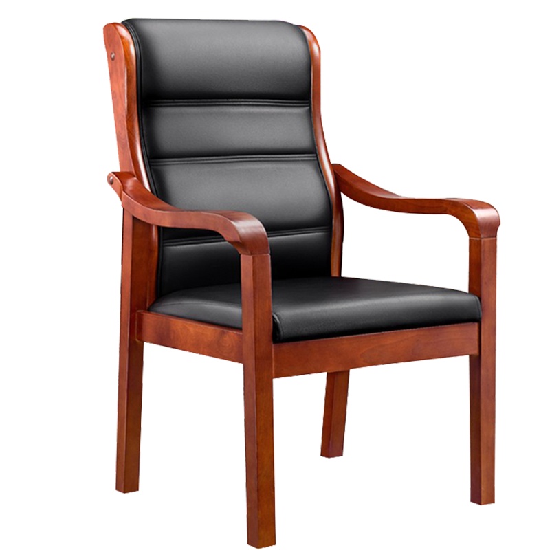 鑫金虎 办公家具实木会议椅子职员电脑培训椅办公老板椅电脑人体工学皮艺大班椅