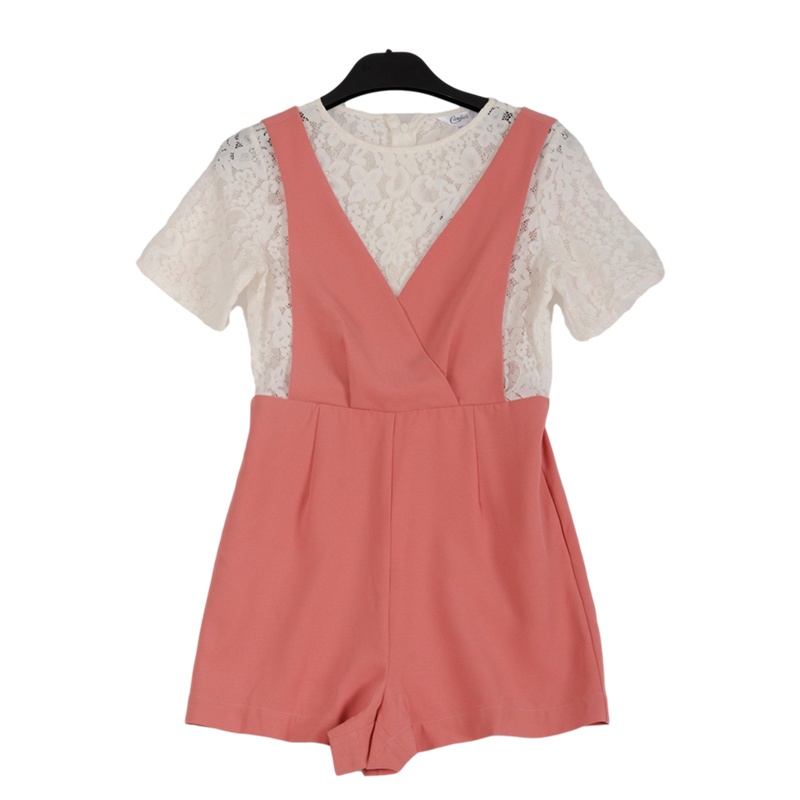 拉夏贝尔专柜同款夏季女款蕾丝连体裤