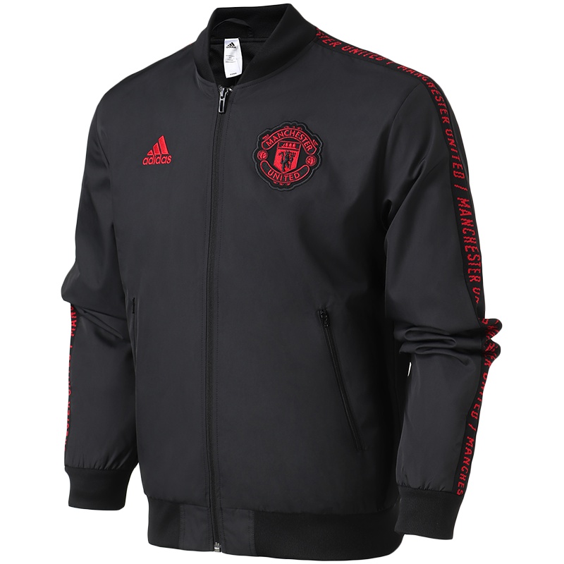 adidas男服外套足球曼联休闲运动服DP2327 L DP2327黑色