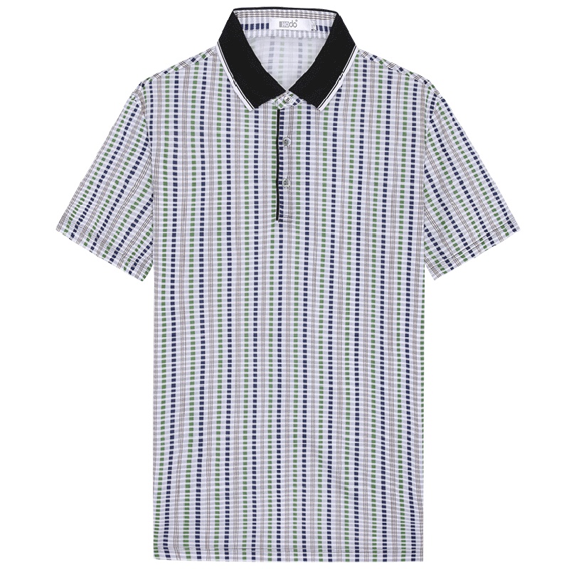 HODO红豆男装夏季男士T恤轻商务休闲多彩翻领短袖T恤男