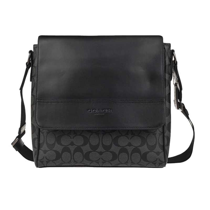 COACH 女士黑色印花图案单肩包 F573QBMI5