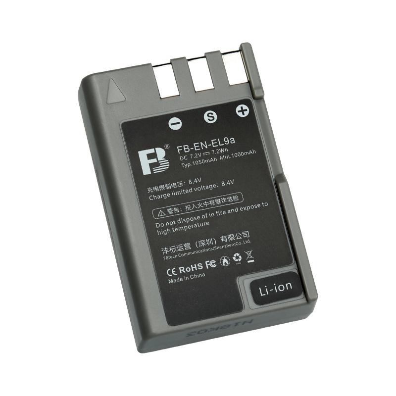 FB沣标EN-EL9a电池适用尼康D40 D40x D3000 D60 EL9单反相机电池